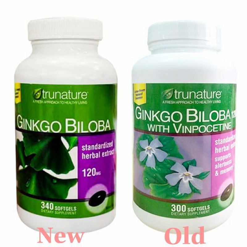 Ginkgo Biloba Trunature 120mg 340 Viên Tăng Cường Tuần Hoàn Não Cam Kết Chính Hãng