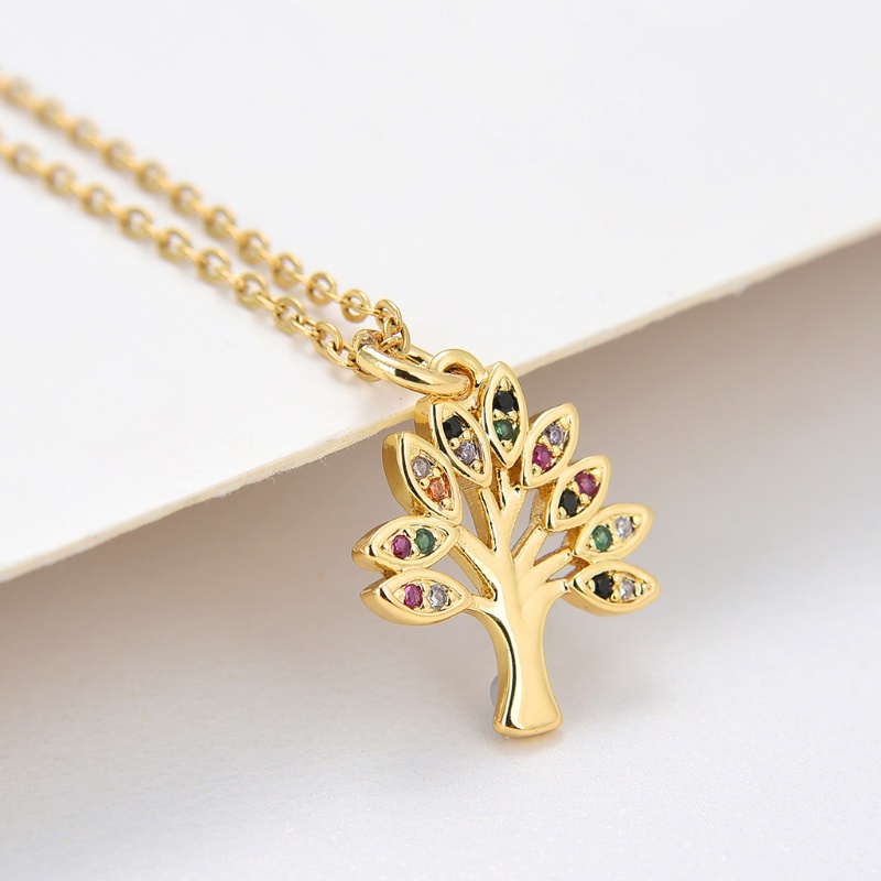 Vòng cổ Mặt Hình Cây Sự Sống Phong Cách Vintage