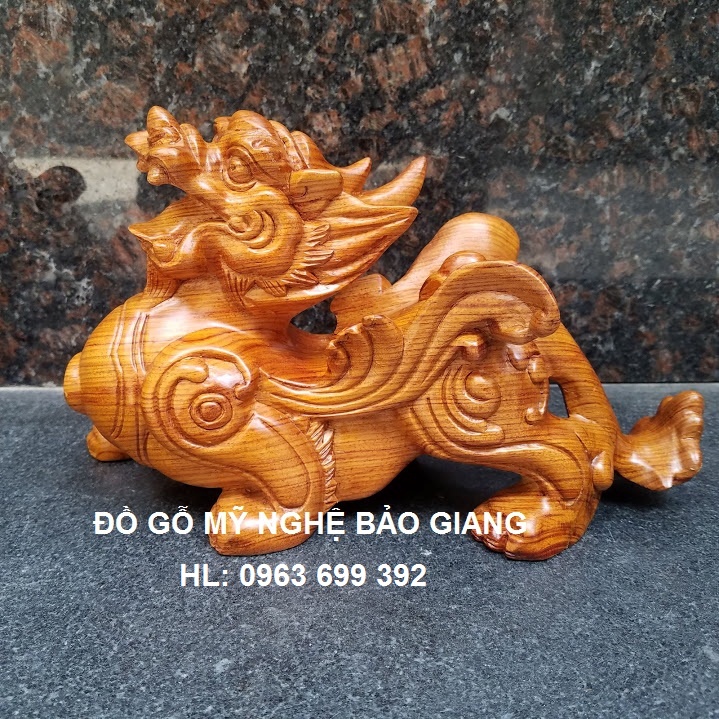 Cặp tỳ hưu gỗ hương dài 20 CM