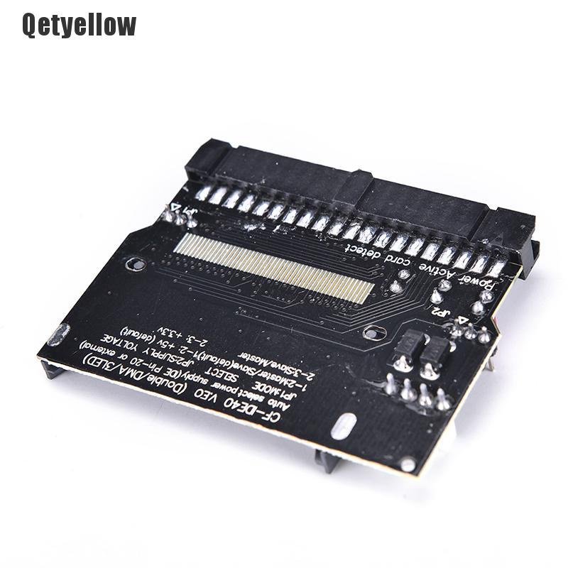Qetyellow Compact Flash CF to 3.5 Female 40 Pin IDE Bootable Adapter Converter Card