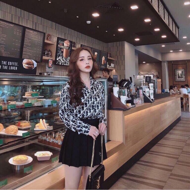 Áo sơ mi chữ nhiều (kèm ảnh thật,video)