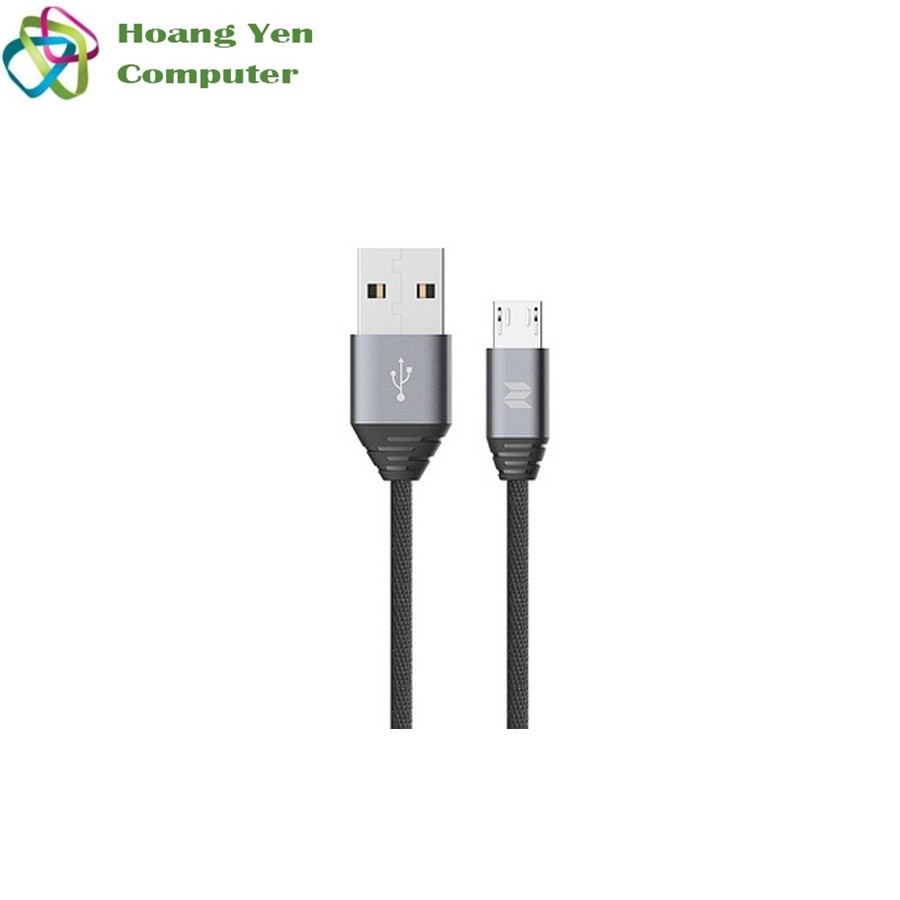 Cáp Sạc MICRO USB Rock M5 Cho Android Dây Dù 1M - BH 1 Năm Chính Hãng (MÀU SẮC NGẪU NHIÊN) - Hoàng Yến Computer