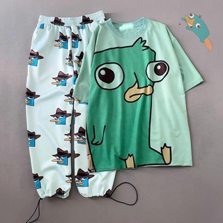 COMBO Cartoon Perry 3D (Xanh)
