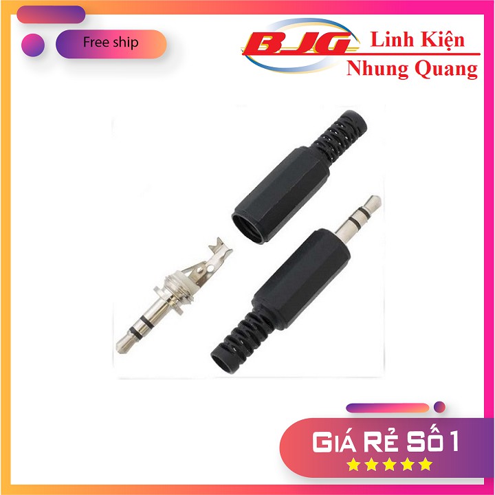 Jack audio 3.5 đực nhựa