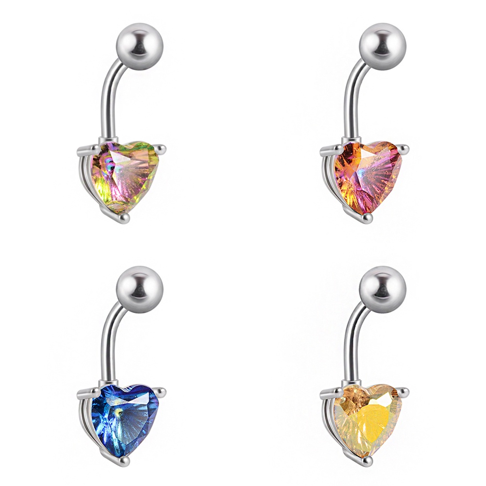 Khuyên Xỏ Rốn Hình Vuông Đính Đá Pha Lê Thời Trang Cổ Điển