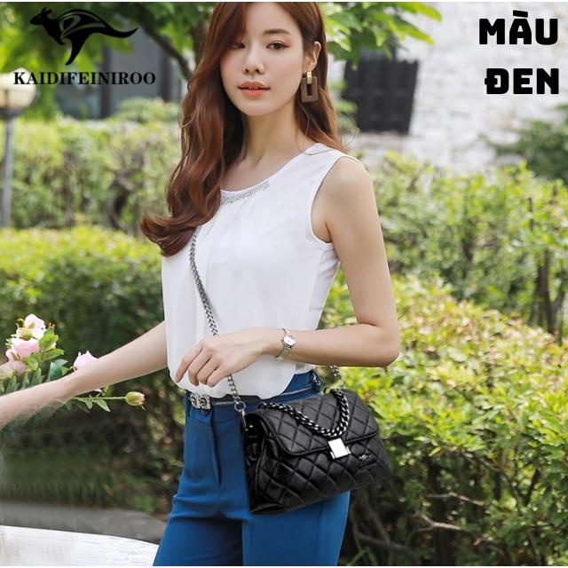 Túi xách nữ công sở Hàn Quốc mini đẹp đeo chéo cao cấp Kaidifeiniroo KD02  Kaidio Size 25cm.