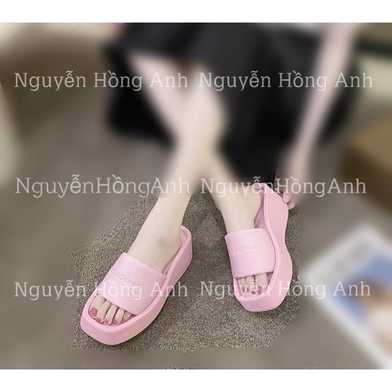 dép đế xuồng đế lõm quai ngang (đế bánh mì cao 7p) mẫu mới siêu hot cho nữ W189