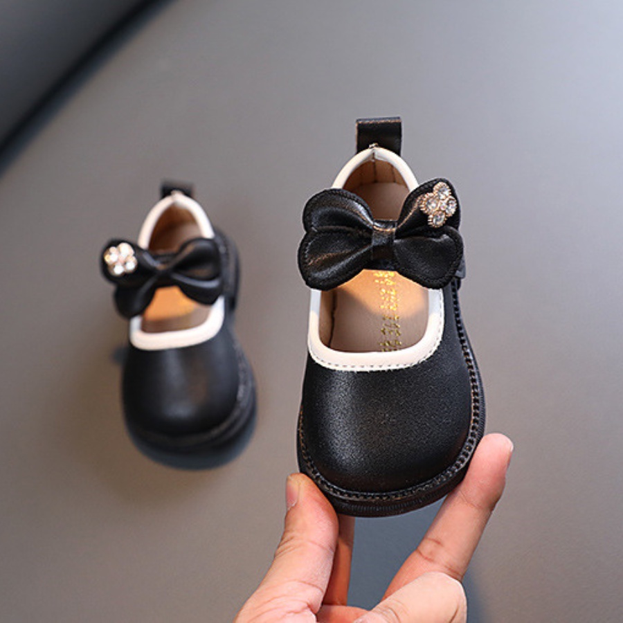 Giày búp bê bé gái da mềm Bunny Store, giày cho bé gái phù hợp cho bé tập đi từ 8 tháng đến 2 tuổi chống trượt GTD11
