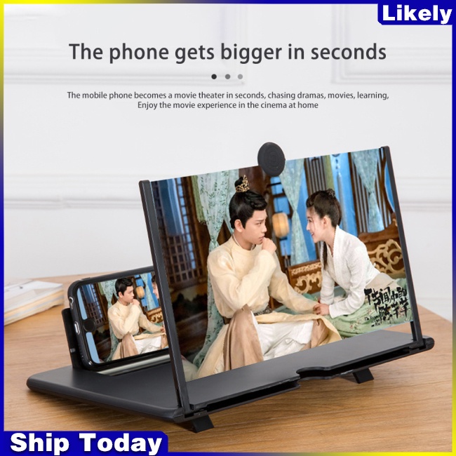 Kính Phóng Đại Màn Hình Điện Thoại 3d 10 / 12 / 14 / 16 / 18 Inch