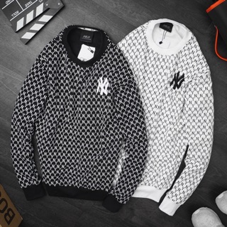 Áo N-Y Front Monogram Sweater xuất