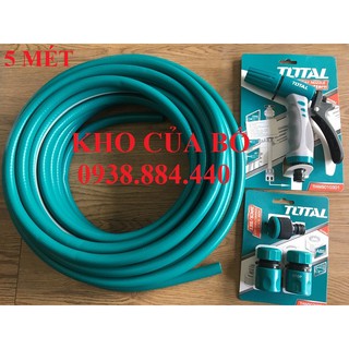 Bộ 10 mét ống nhựa PVC Fi21 khớp nối ống vòi xịt rữa tưới cây chỉnh tia Total THPH2001THWS030301THWS010301