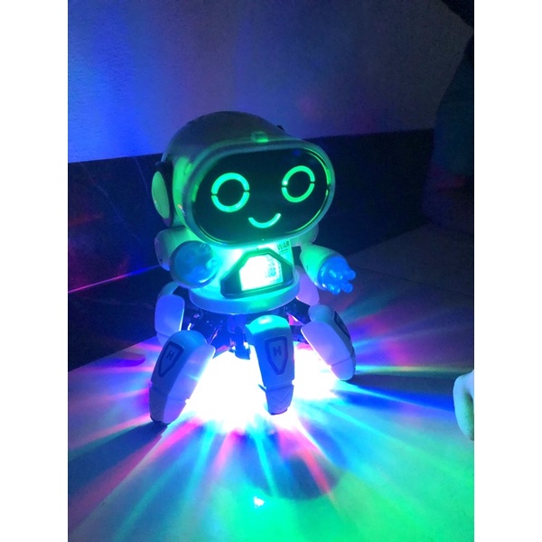 ROBOT ĐỒ CHƠI,ROBOT NHẢY NHÓT CÓ NHẠC,PHÁT SÁNG CỰC HOT CHO BÉ YÊU