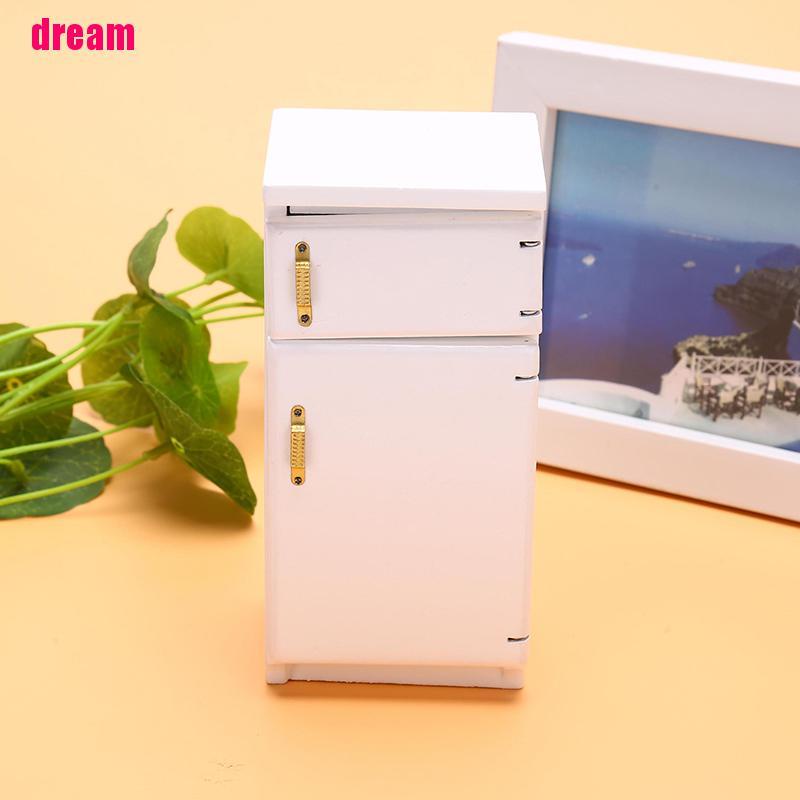 Tủ Lạnh Mini Bằng Gỗ Màu Trắng Hình Vũ Công Ba Lê