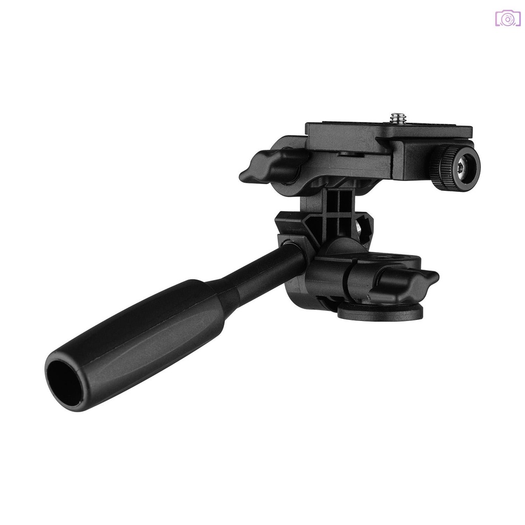 Đầu Chảo 3 Chiều Xoay 360 Độ Chất Lượng Cao° Tấm Tháo Lắp Nhanh Panoramic 3KG Có Tay Cầm Tháo Gỡ Cho Chân Máy Ảnh 1 / 4