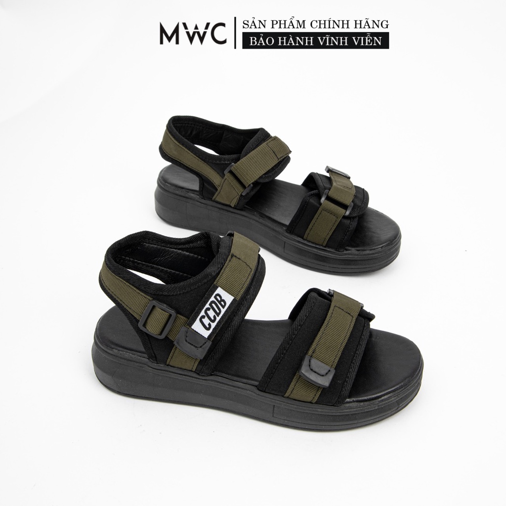 GIÀY SANDAL NỮ THỜI TRANG MWC - SANDAL ĐẾ CAO 3CM - GIÀY SANDAL QUAI NGANG DÂY DÙ CÁ TÍNH NUSD- 2877