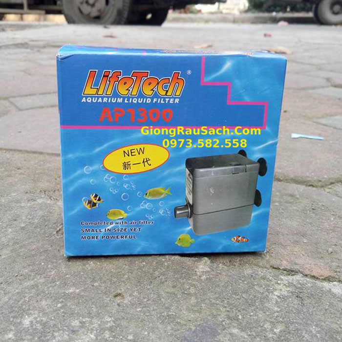 Máy bơm nước bể cá mini LifeTech AP 1300 9W đẩy cao 0.85m