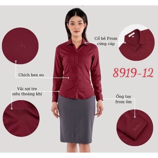 Áo Thái Hòa vải sợi tre co giãn nhẹ 8919