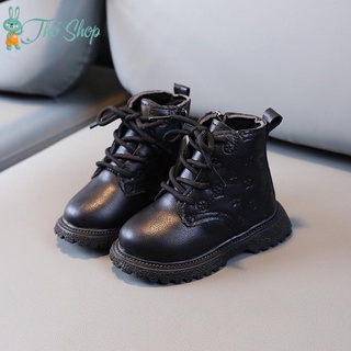 Giày bốt da cho bé siêu mềm ấm cao cấp hoạ tiết