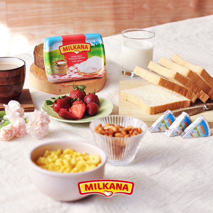 Phô mai Milkana 8 miếng – hộp 120gr ( Milkana 8 Creamy Processed Cheese portions – box 120gr) | BigBuy360 - bigbuy360.vn