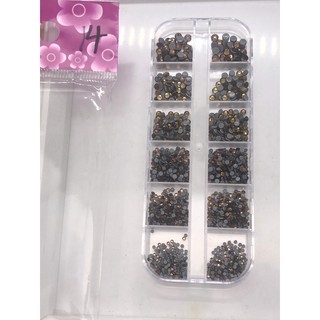 Đá chân keo mix size đính móng tay