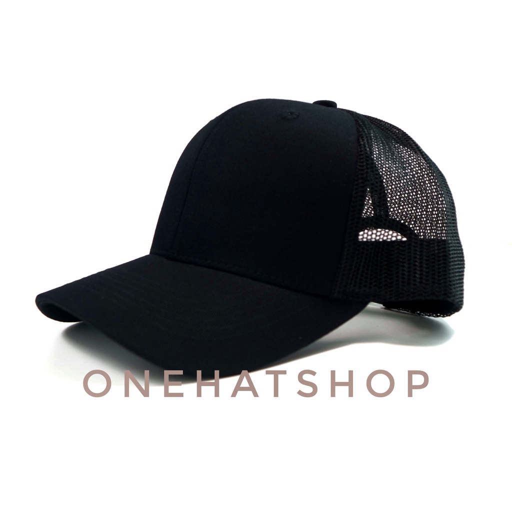Nón Lưỡi Trai Trơn Đen Lưới - [Chất lượng Cao]-Vải loại 1- Baseball cap- Brand OneHatShop- Made in VietNam