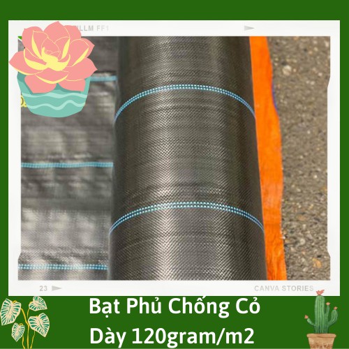Bạt Phủ Chống Cỏ Hàng Xuất Khẩu Khổ 4m Ngang (Độ bền cao) - Dày 120gram/m2