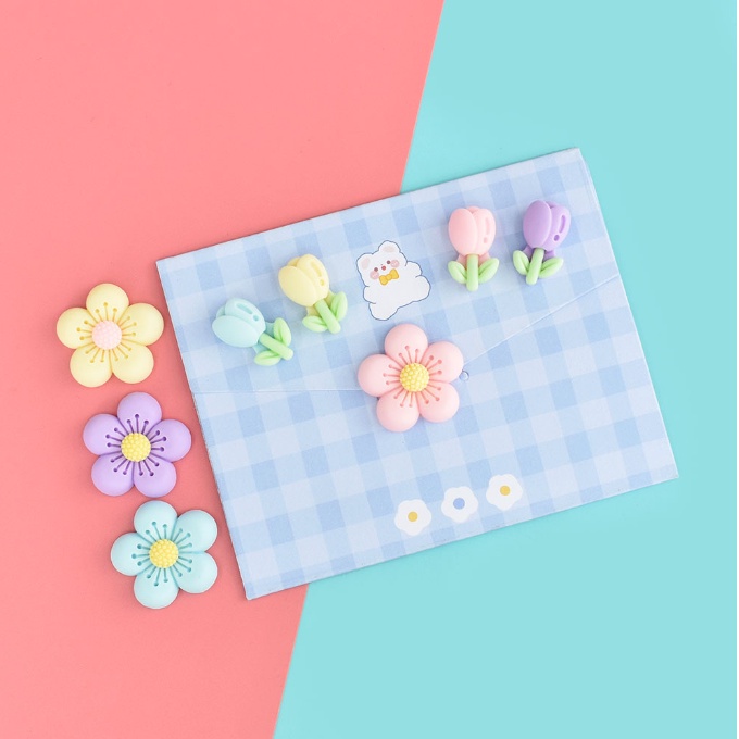 Charm hoa mận, hoa đào, tigon, sakura trang trí kẹp tóc, dán Jibbitz, vỏ ốp điện thoại, DIY