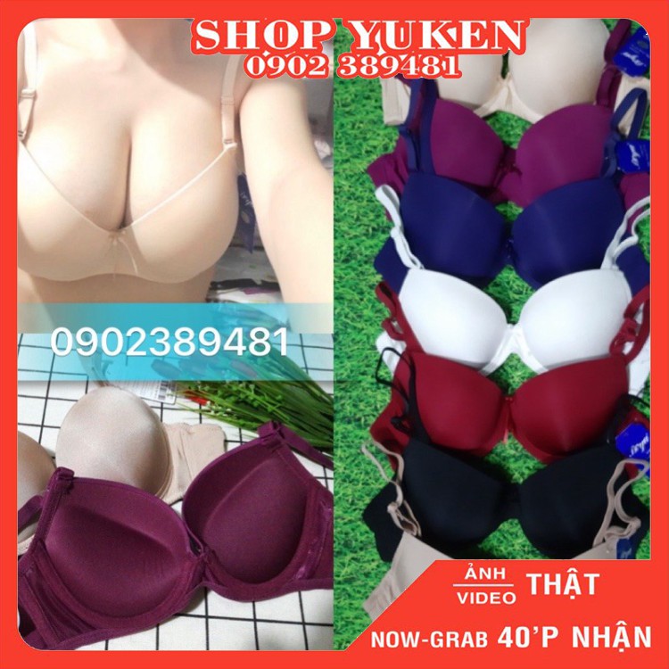 ♥️ SHOP UY TÍN ♥️ [Áo lót nữ] Áo Ngực Mút Dày Trơn Tạo Khe Thần Thánh siêu Độn Siêu Đẩy Trơn 029HTW abc81.ab5