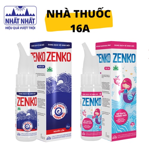 NƯỚC BIỂN SÂU XỊT MŨI ZENKO - KHUYẾN MÃI CHÍNH HÃNG NHẤT NHẤT - RỬA MŨI AN TOÀN CHO BÉ