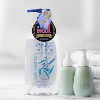 Dầu dưỡng da toàn thân cho bé Kumano Reihaku Hatomugi chiết xuất hạt ý dĩ 300ml Tu22 Shop