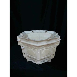 khuôn châu cảnh lục giác rộng 30 cao 22 cm