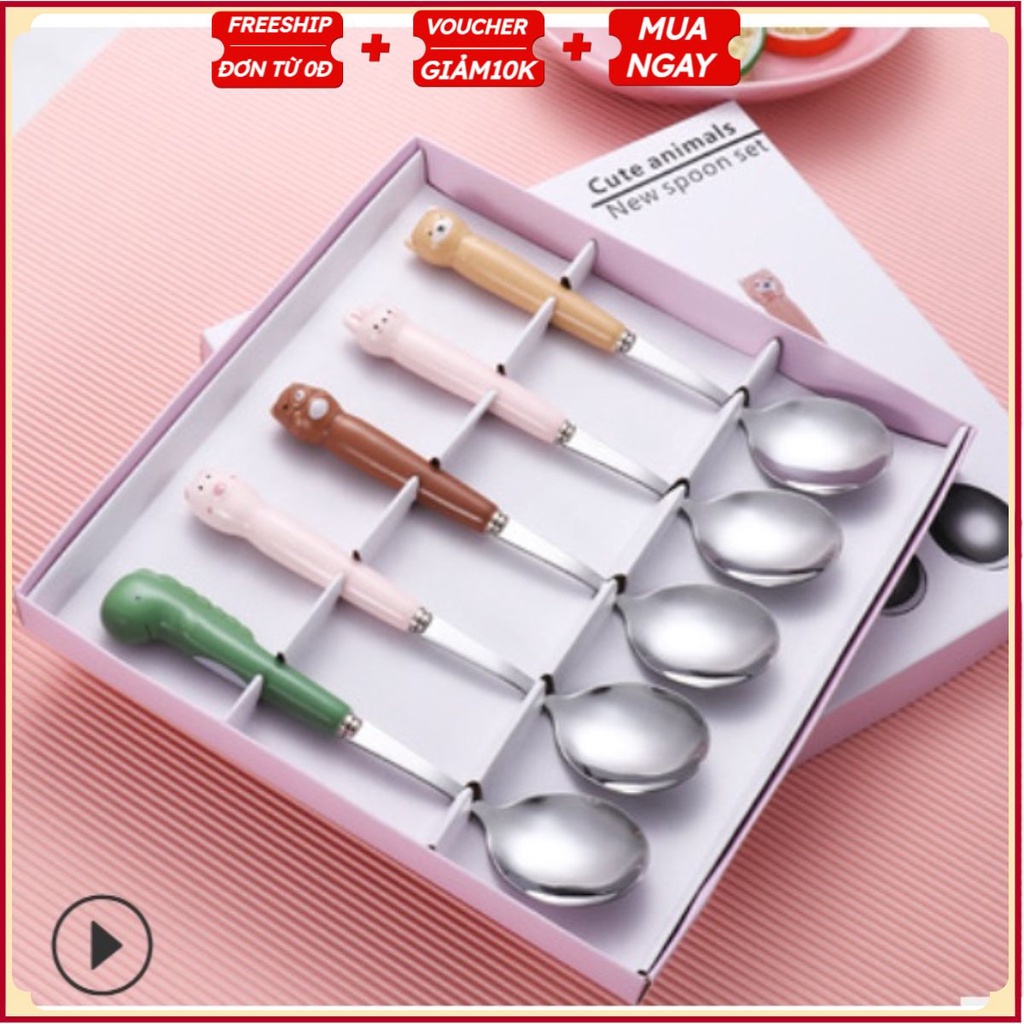 PVN33025 Bộ 5 thìa tập ăn cho bé t2