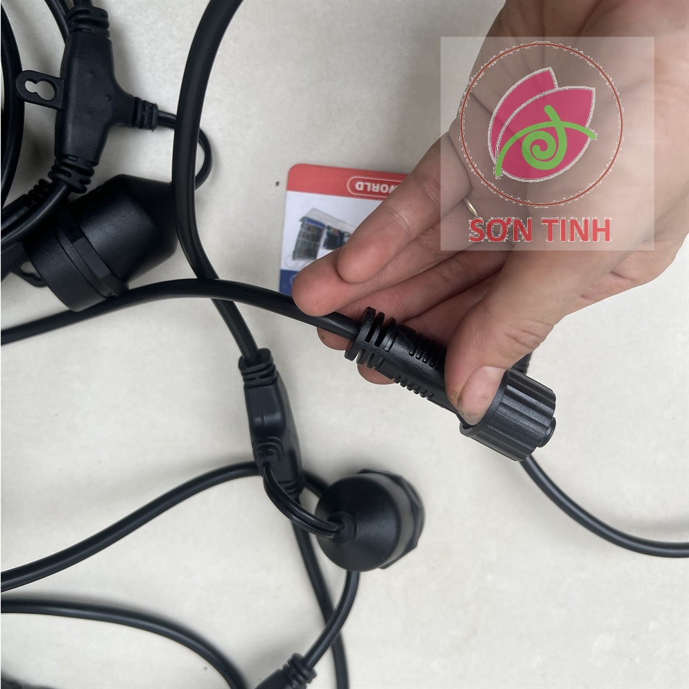 DÂY ĐUÔI ĐUI ĐÈN TRANG TRÍ Quán Cà Phê Sân Vườn 5M 10M MÉT CHUI CHUÔI E27 NGOÀI TRỜI MPE CHỐNG NƯỚC