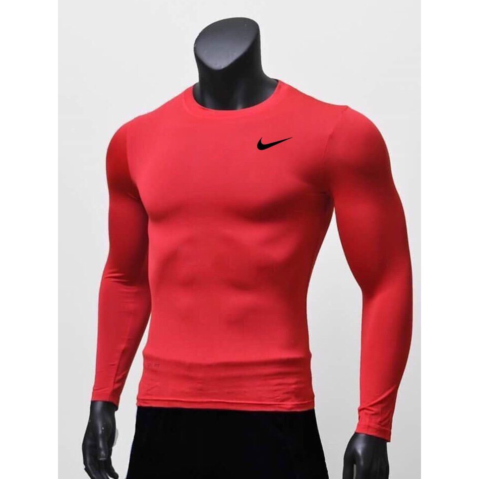 Áo lót body giữ nhiệt cao cấp tập gym, chơi bóng đá, đi chơi màu đỏ | BigBuy360 - bigbuy360.vn