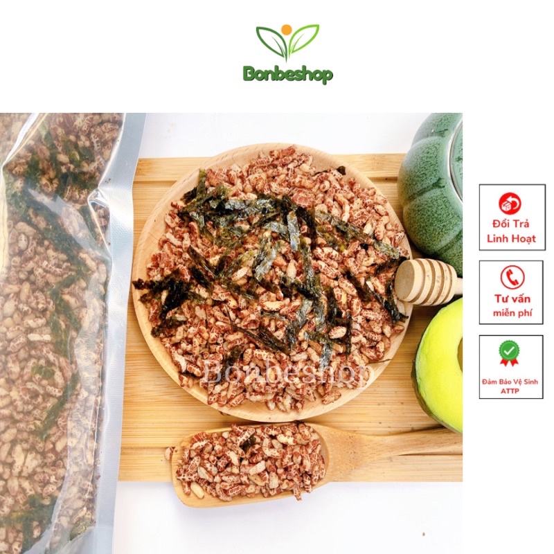 1Kg Gạo Lức Sấy Giòn Nguyên Vị Thơm, Ngon