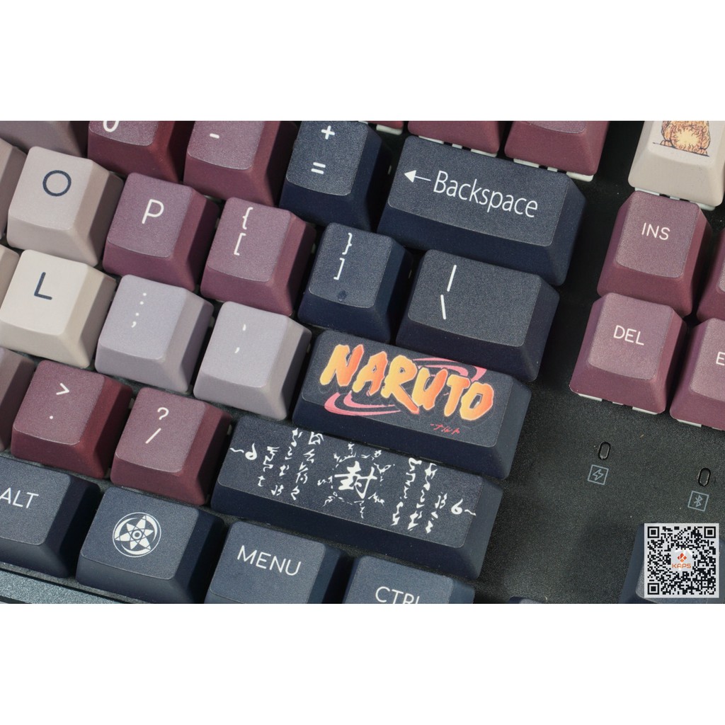 Keycap NARUTO - OEM - Thick PBT - Dyesub - 108 nút cho bàn phím cơ (Filco, Leopold, IKBC, Edra, keychron)