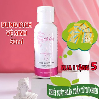 Dung dịch vệ sinh HI LADY - Chiết xuất thảo dược, không Paraben - Chai nhỏ tiện dụng 50ml
