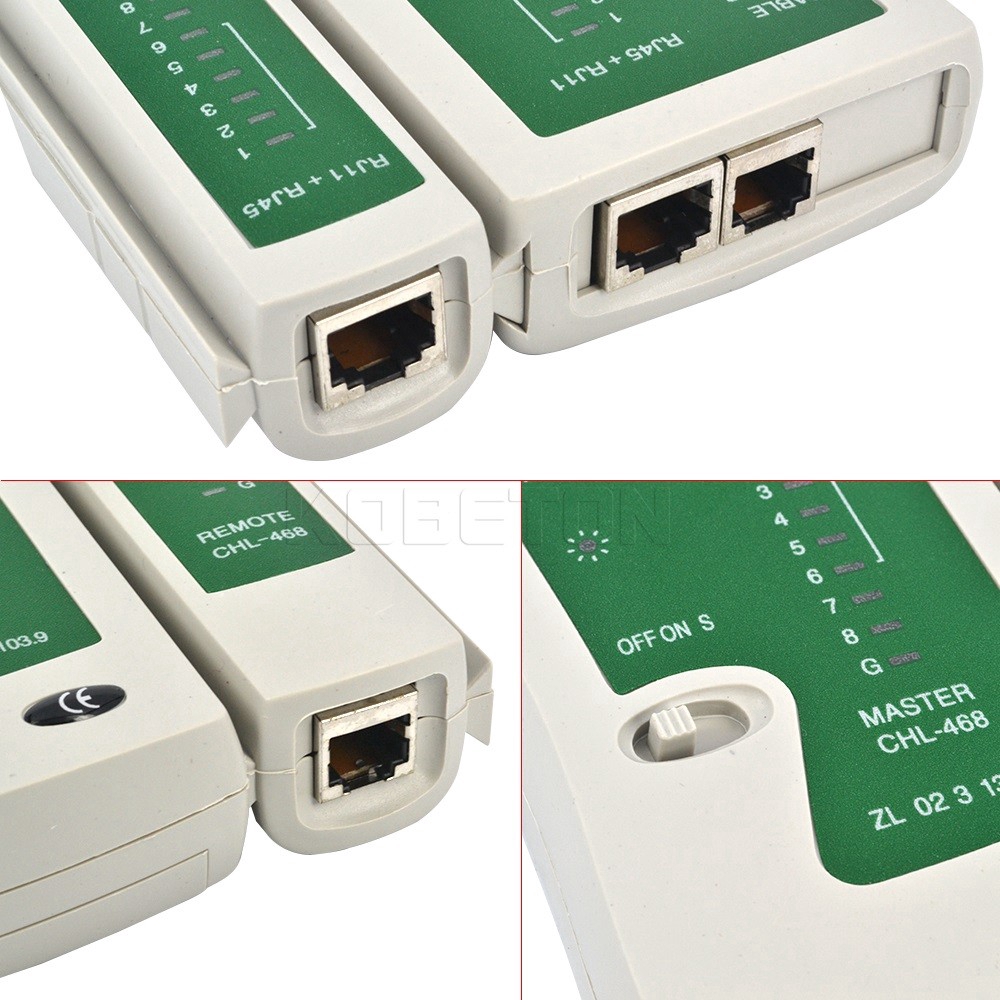 Thiết bị kiểm tra cáp mạng LAN RJ11 CAT5 CAT6