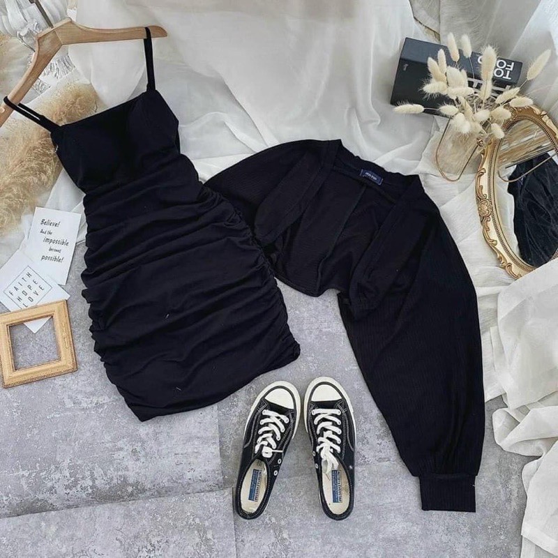 [Mã WAMT1505 giảm 10K đơn 0K] [ RẺ VÔ ĐICH ] váy nhún 2 món ( kèm ảnh thật ) | BigBuy360 - bigbuy360.vn