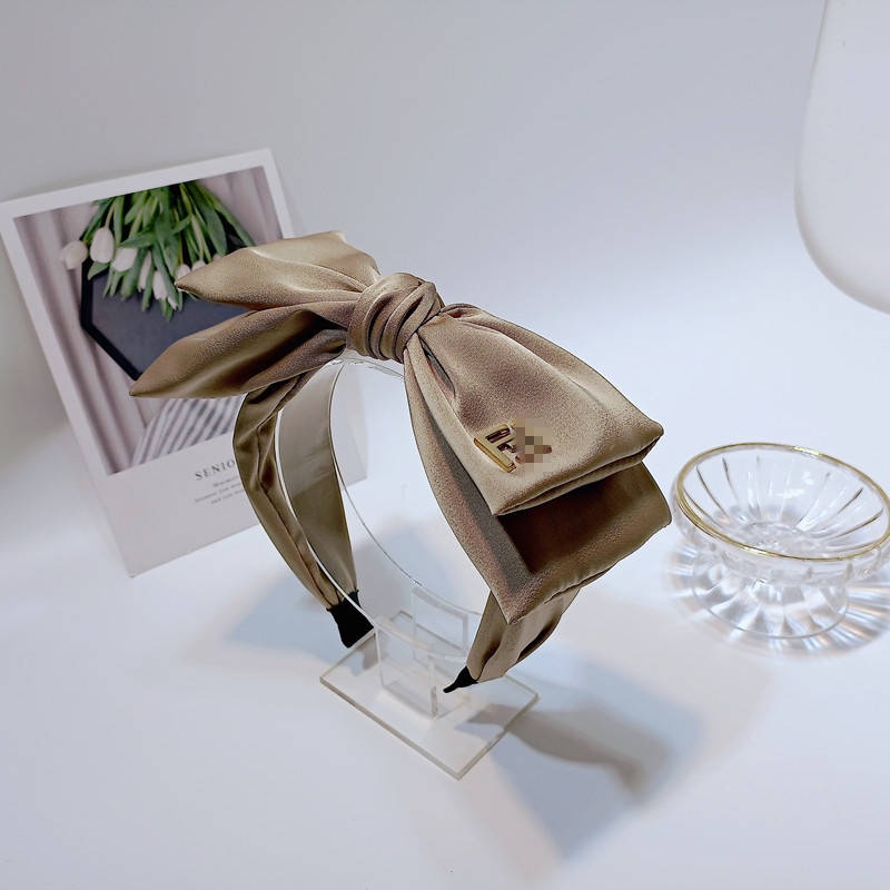 Băng Đô Cài Tóc Hai Lớp Thắt Nơ Chống Trượt Phong Cách Retro Mới