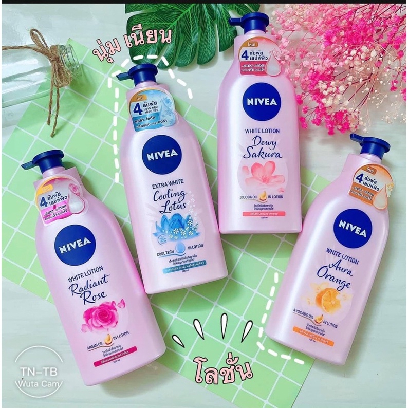 01 Chai Sữa Dưỡng Thể NIVEA EXTRA WHITE Chai To 525ml Có Vòi Chính Hãng Thái Lan