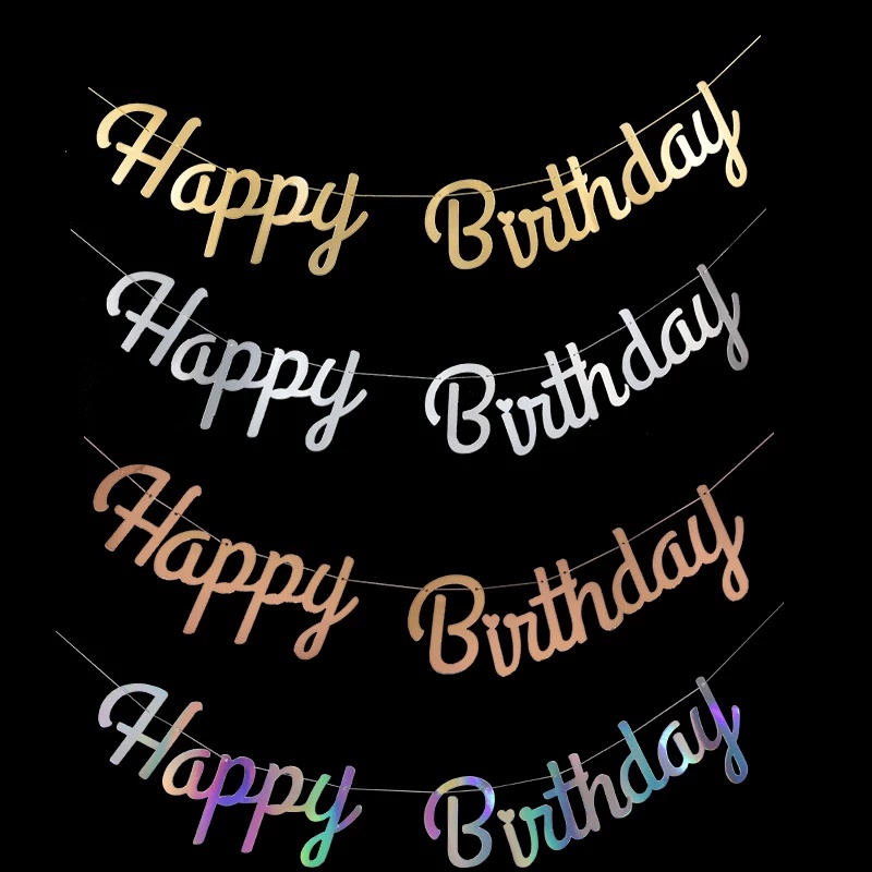 Dây Treo Trang Trí Sinh Nhật Chữ Happy Birthday Xinh Xắn