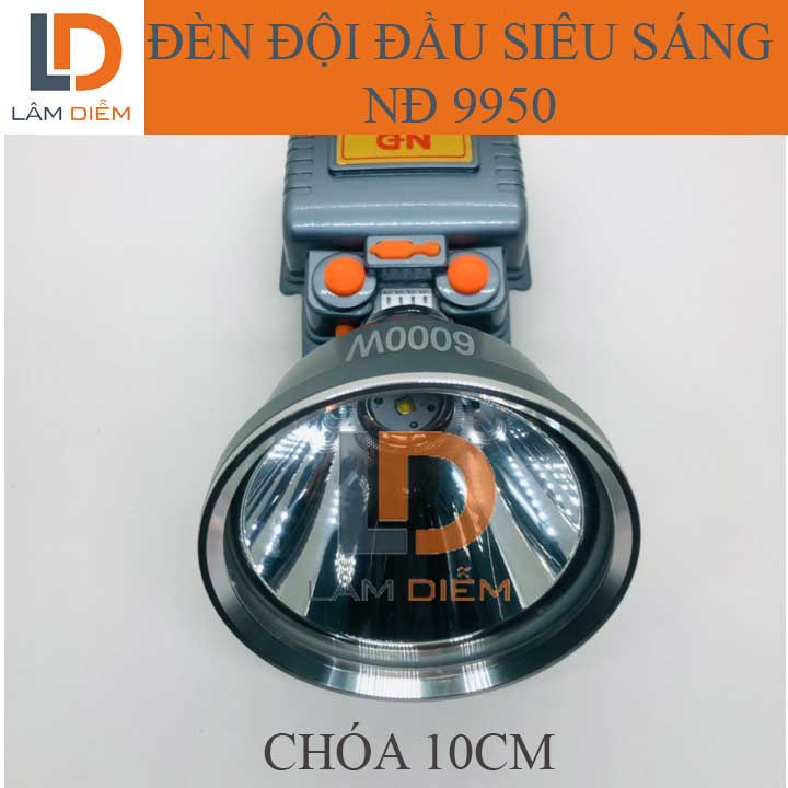 ĐÈN PIN ĐỘI ĐẦU SIÊU SÁNG PIN LITHIUM CÔNG SUẤT LỚN 9110 - 9950
