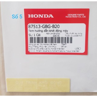 Tem thông số xịn
