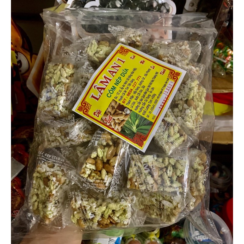 cốm nếp dứa 500gam