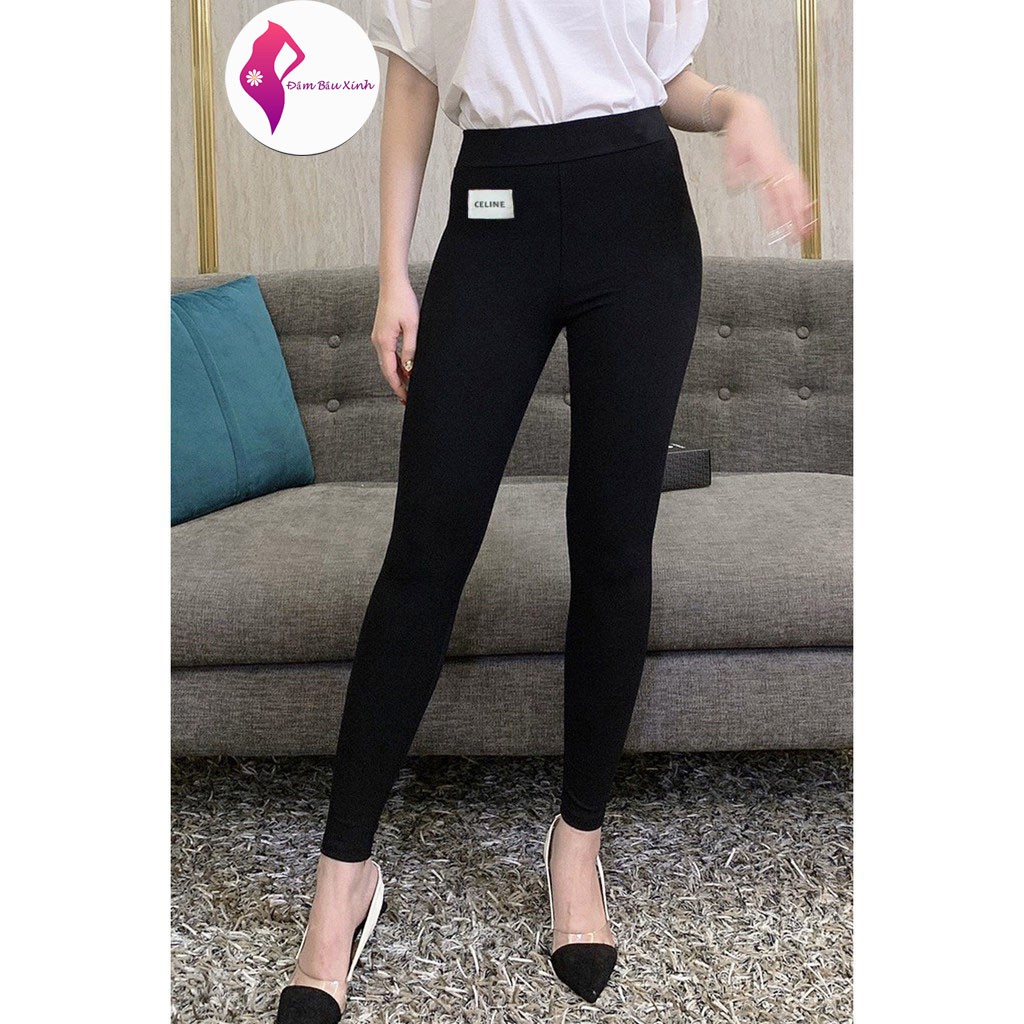 Quần Legging Nữ Nâng Mông Tôn Dáng Cạp Cao Có Túi Thun Ôm Siêu Co Dãn 4 Chiều Có Hộp CILINE VNXK