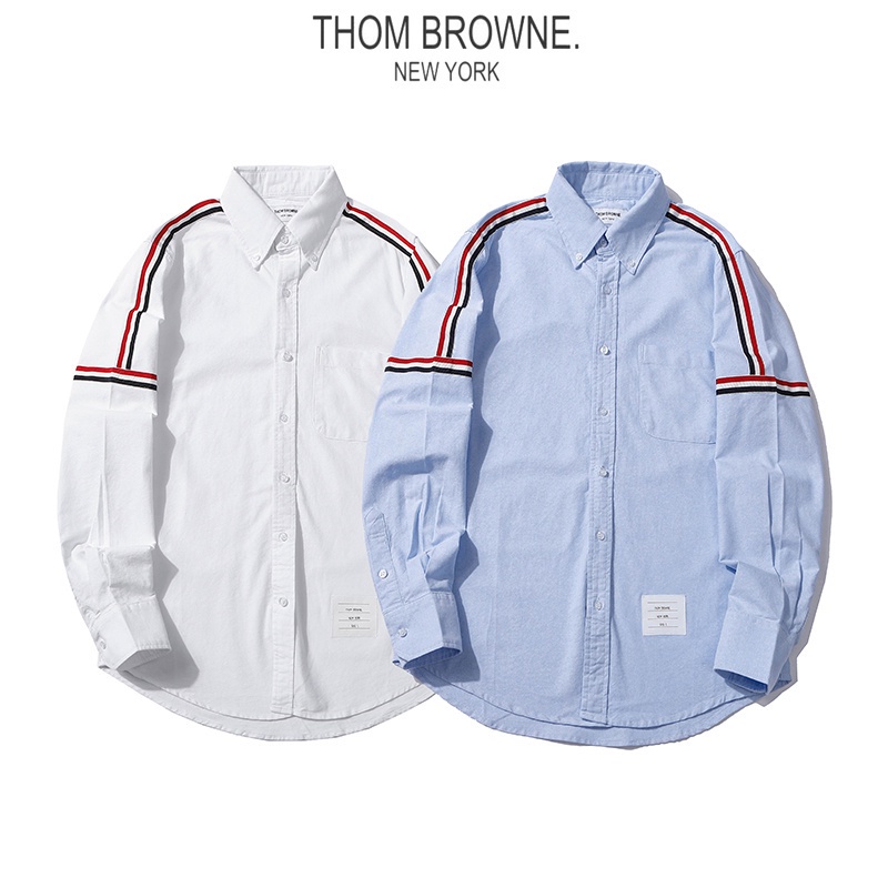 Thời Trang Áo Sơ Mi Cotton Dài Tay Phối Nút Cá Tính Dành Cho Nam Và Nữ