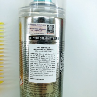 Gôm Xịt Tóc TIGI Bed Head Hard Head 385ml