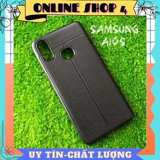 Ốp lưng samsung a10s dẻo giả da đen đẹp