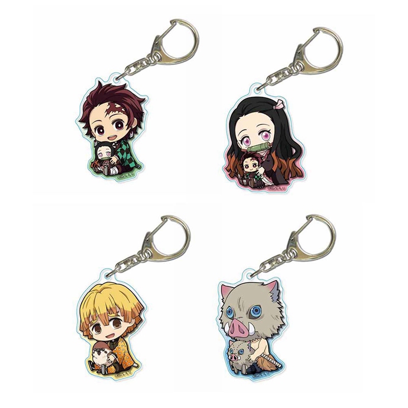 Móc khóa hình nhân vật Anime kimetsu yaiba dễ thương